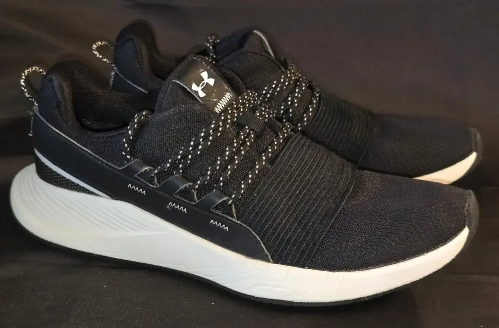 Under Armour Charged Breathe Womens Black Sz 8.5 Running Shoes 3022584-001 *READ